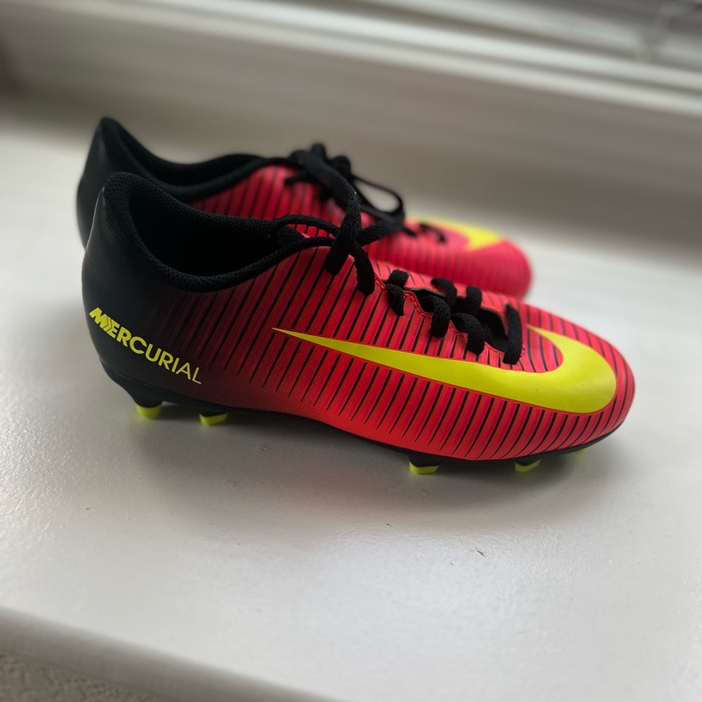 Nike Mercurial Black and Yellow Soccer Cleats